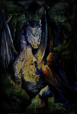 Full-body / detailed background / complex art